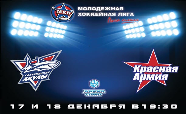 Хоккейный матч  «Сахалинские Акулы» - «Красная Армия»