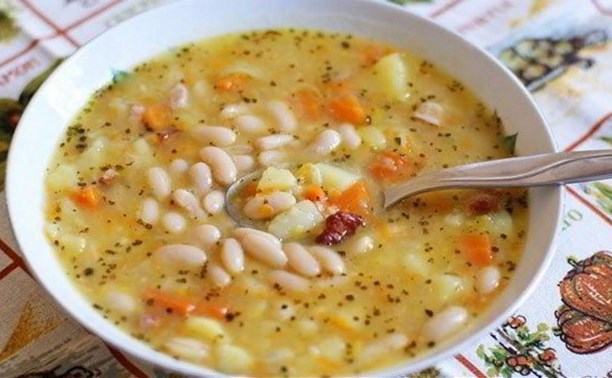 Суп с белой фасолью