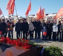 Мощную акцию провели в День Советской Армии и Военно-Морского флота сахалинские коммунисты