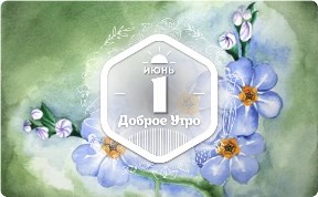 Незабудка в доброутреннем с конкурсом)