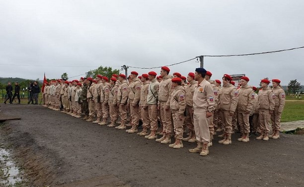 Будущие юнармейцы прошли полевые сборы в сахалинской воинской части