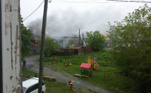 Пожар на ул. Комсомольской