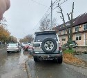 Автохам в Южно-Сахалинске заставил нервничать пешеходов
