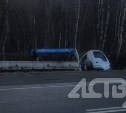 Водитель автокрана пострадал в ДТП на охотской трассе