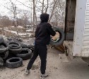 Южносахалинцам напомнили, куда сдать старые покрышки 
