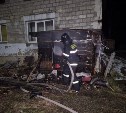 В Смирныховском районе потушили пристройку к жилому дому
