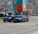 Из-за ДТП на улице Пуркаева в Южно-Сахалинске образовалась пробка 