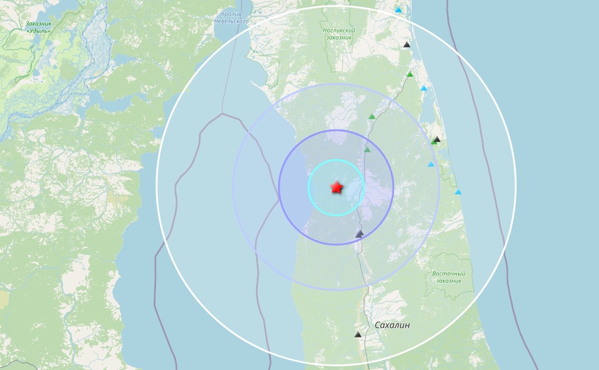 Землетрясение силой до 4 баллов произошло на севере Сахалина