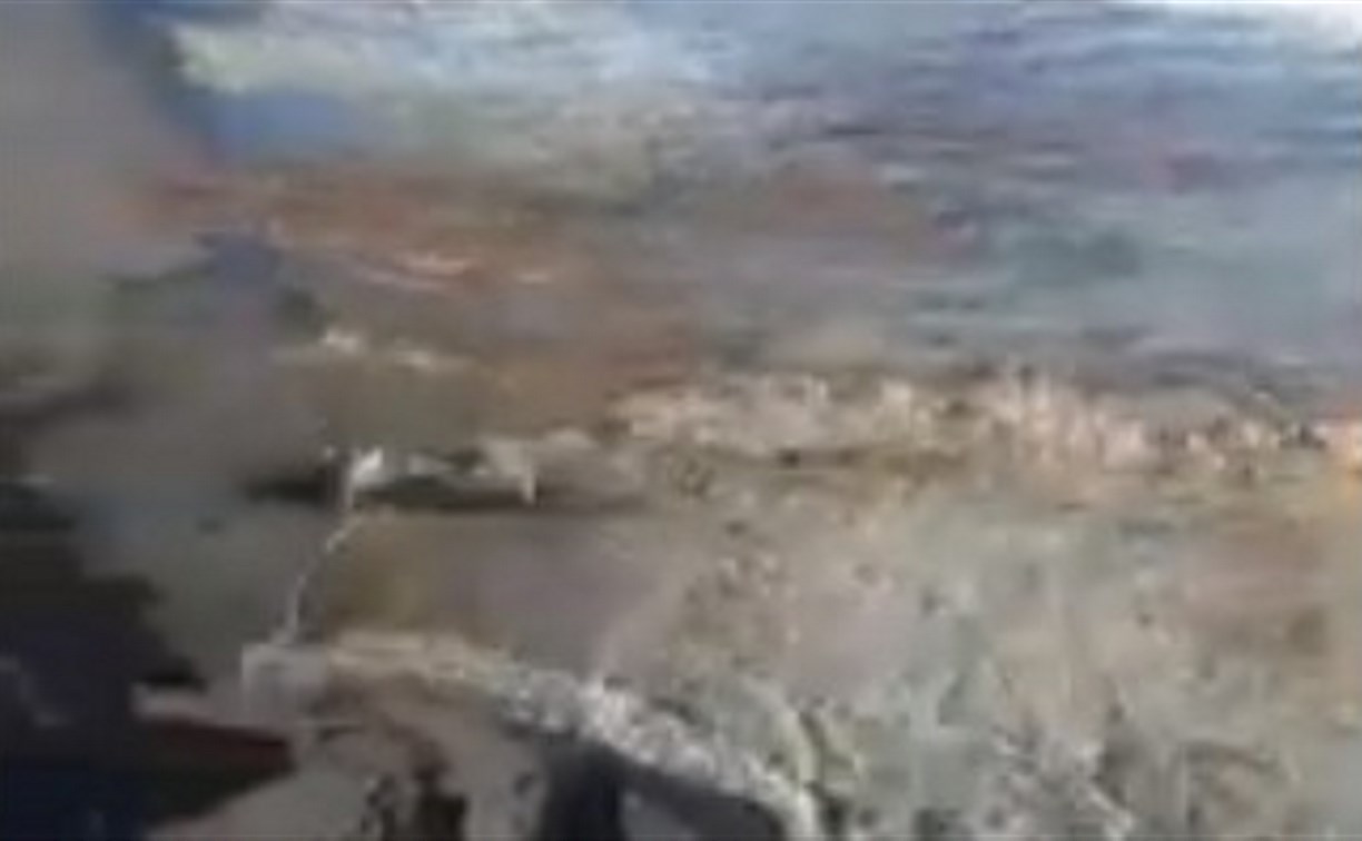 Очевидцы: берег моря в Охинском районе затянуло нефтепродуктами 