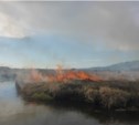 Выгорело одно из самых больших болот Кунашира