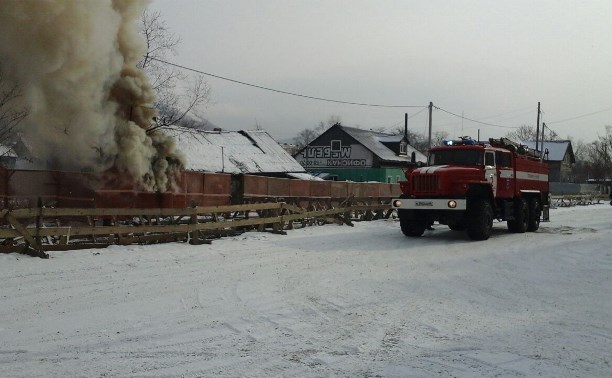 Пожар в районе "Эдема" потушили в Южно-Сахалинске