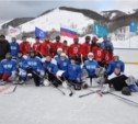 Хоккейный матч, посвященный открытию Олимпиады прошел на Сахалине
