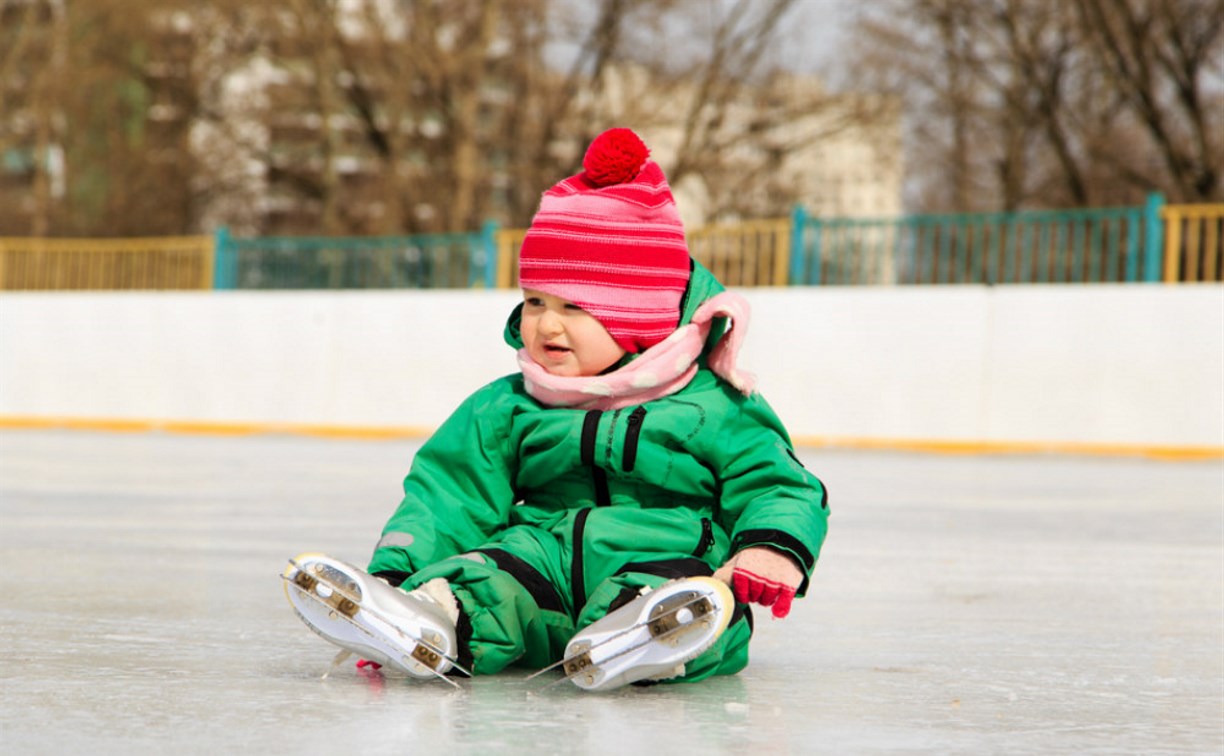 Маленькие сахалинцы смогут бесплатно покататься на коньках