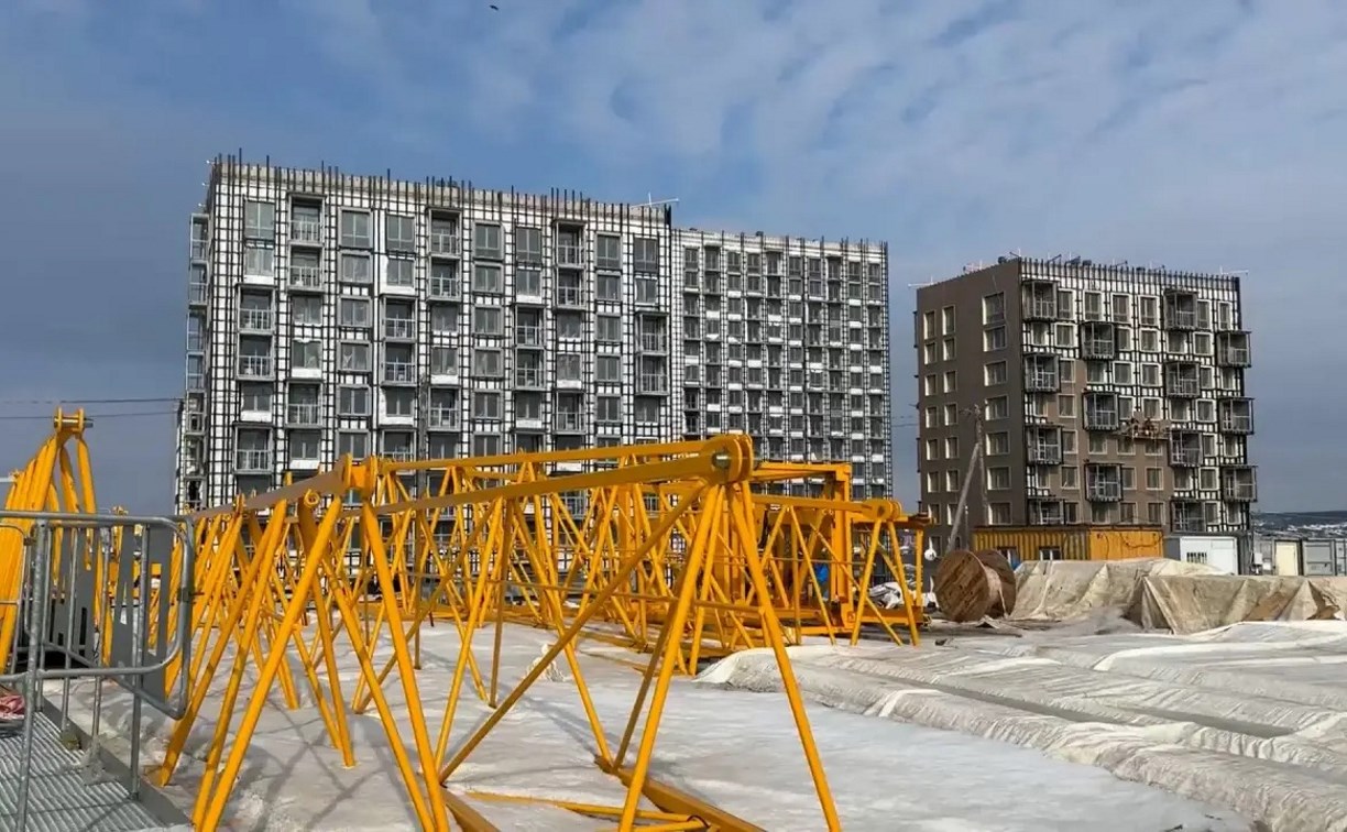 Первые четыре дома в ЖК "Сердце Сахалина" в Корсакове планируют сдать в этом году