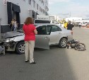 Автомобилистка сбила мотоциклиста у "Сити Молла" в Южно-Сахалинске