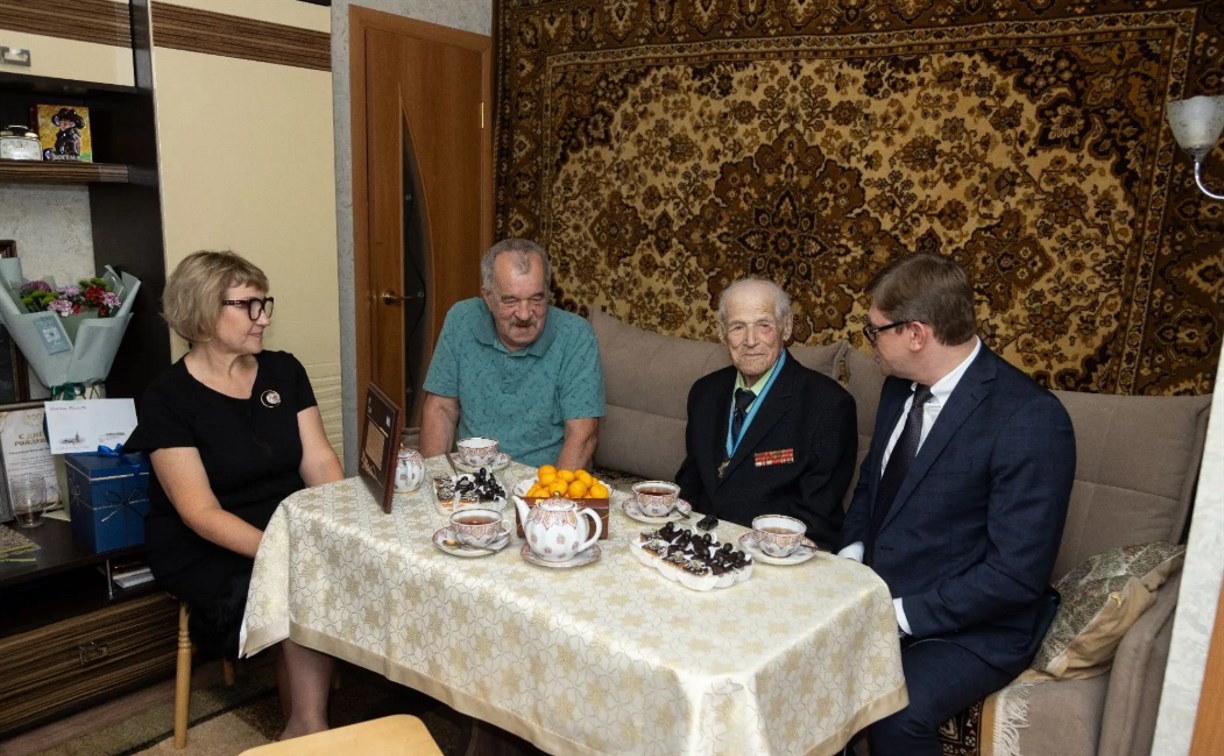 Участник боёв за Южный Сахалин Вячеслав Гаврилов отметил 100-летие