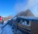 Частная баня сгорела в Александровске-Сахалинском