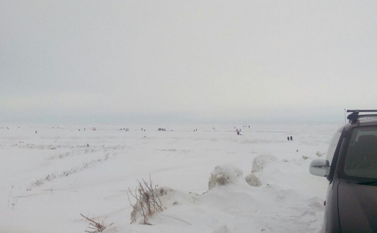 В Долинском районе взломало припай