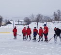 Хоккейный корт появился в селе Кировском