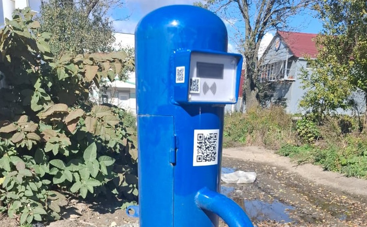 Набрать воду из "умных" колонок Южно-Сахалинска смогут все желающие