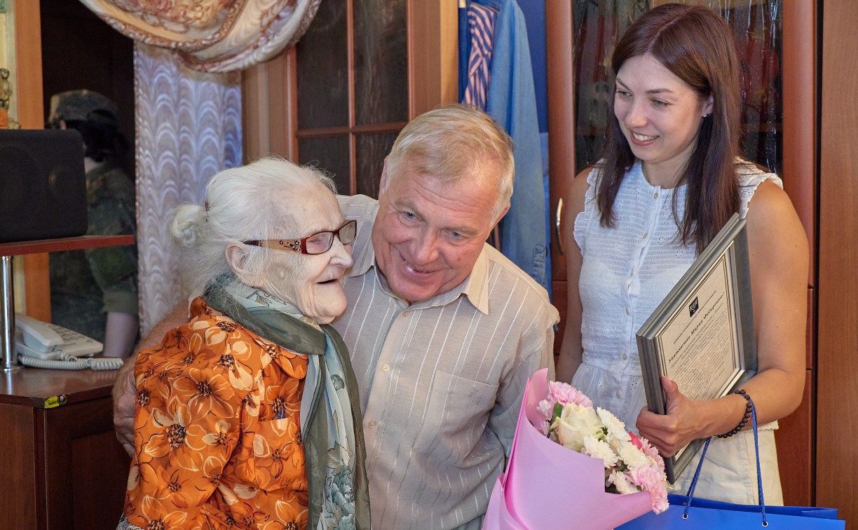 Ветеран войны Мария Каштальянова отметила 101-й день рождения на Сахалине