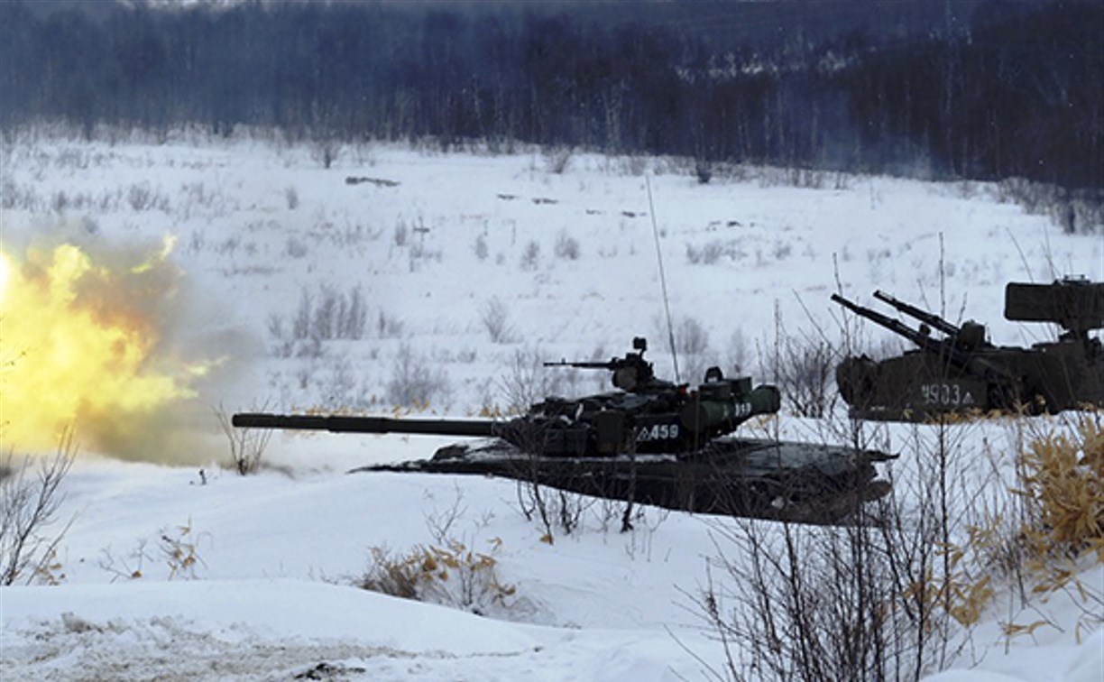 Условного противника уничтожили военные на Сахалине