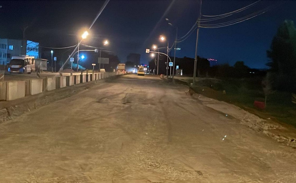 В районе проспекта Мира - Куропатко в Южно-Сахалинске открыли движение по четырём полосам