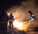 Пожар в полях ночью потушили у Березняков