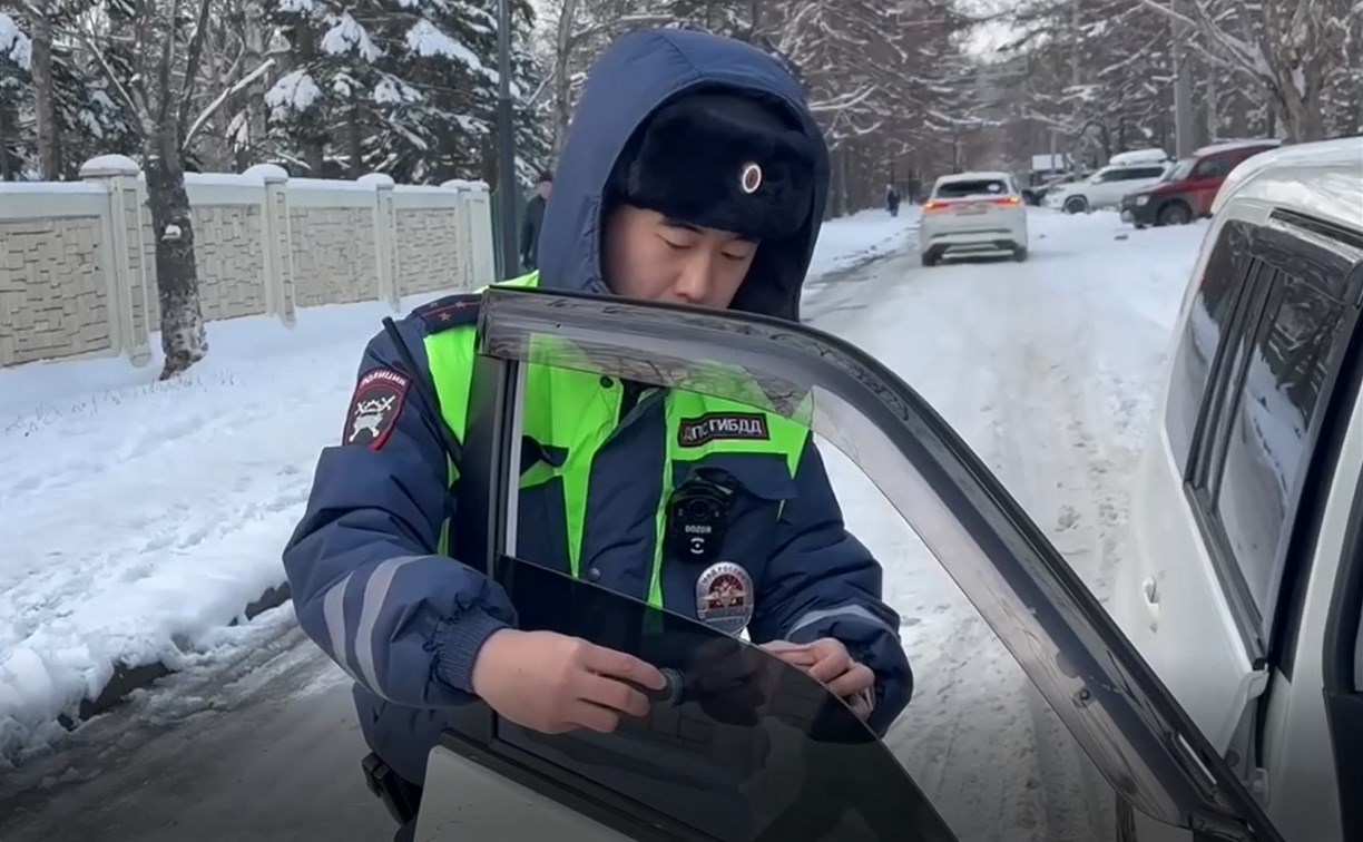 Автомобилистов в Южно-Сахалинске оштрафовали за каркасные шторки на окнах 