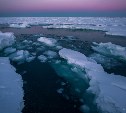 Лед у побережья Сахалина продолжает разрушаться 