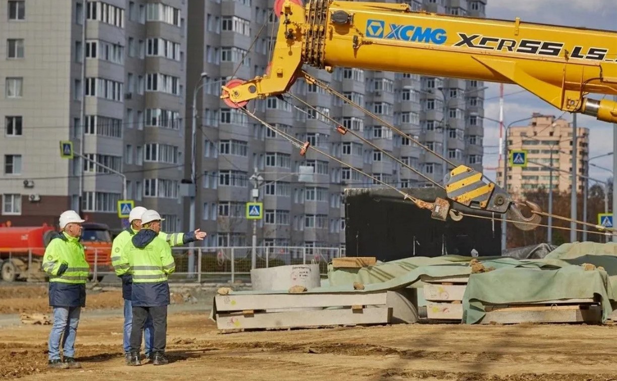 В Южно-Сахалинске ускорят подготовку нового участка улицы Горького к асфальтированию