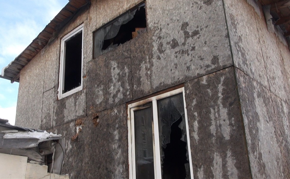 Пенсионерка пострадала при пожаре в Южно-Сахалинске