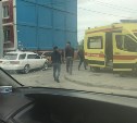 Три "тойоты" столкнулись во дворе в Южно-Сахалинске
