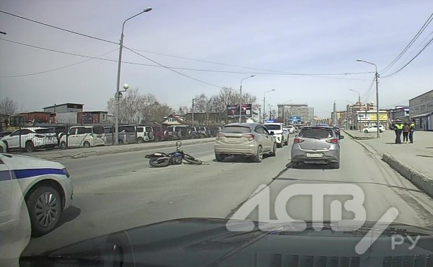 Мотоциклист попал в ДТП в Южно-Сахалинске