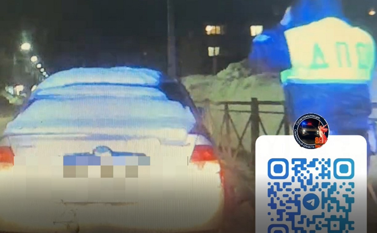 Инспекторы ГАИ нашли наркотики в чехле телефона у пассажирки иномарки в Поронайске 