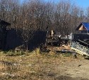 Два дома и две хозпостройки сгорели в Победино