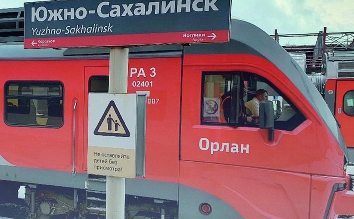 Метель остановила пригородные поезда в Южно-Сахалинске