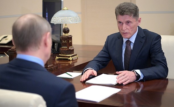 Олег Кожемяко рассказал президенту РФ Владимиру Путину о развитии Сахалинской области Олег Кожемяко рассказал президенту РФ Владимиру Путину о развитии Сахалинской области