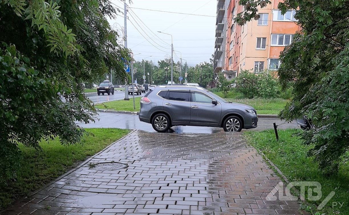 "Наказывать таких надо": сахалинка заступилась за женщину с коляской, которой помешал Nissan