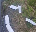 Улицу Бумажную в Углегорске забросали платёжными бумагами