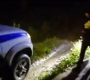 Появилось видео с поисков прячущегося на дереве от медведя сахалинца