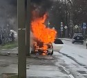 Toyota Corolla загорелась в Троицком