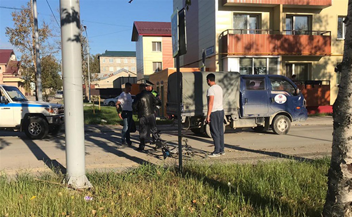 В Южно-Сахалинске сбили велосипедиста