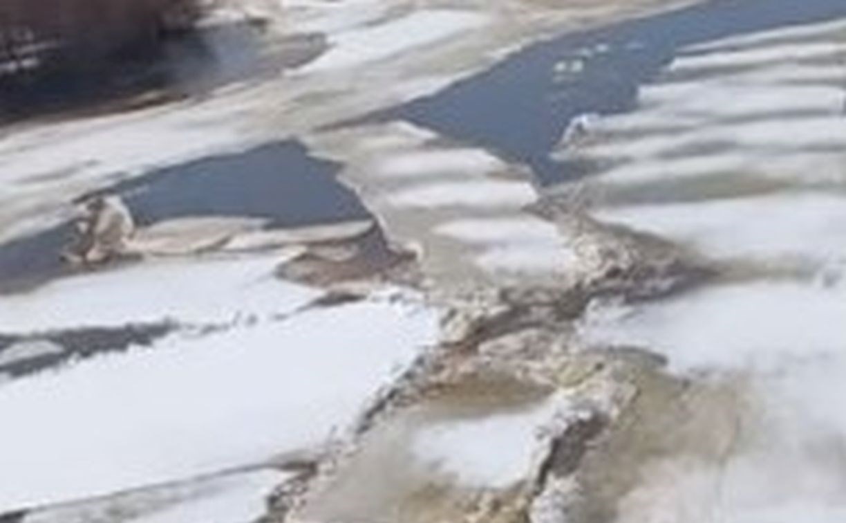 Мощный ледоход на севере Сахалина показали с высоты