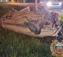 Подробности аварии: в перевернувшейся в Южно-Сахалинске Toyota Cresta пострадал пассажир