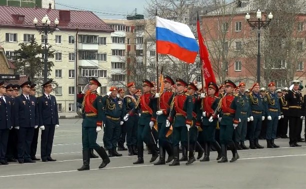 Как это будет: на Сахалине 7 мая прошла генеральная репетиция парада Победы