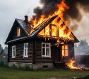 В СНТ "Маяк" в Ёлочках загорелись дачный дом и хозпостройка
