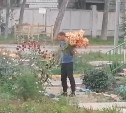 "Романтики достали!": сахалинец нарвал огромную охапку цветов в чужом палисаднике