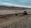 Девушка на Toyota Corolla Runx улетела с трассы в Томаринском районе