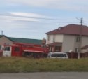 В Невельске потушили пожар в частном доме